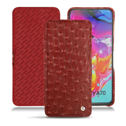 Bild von Noreve Lederschutzhülle horizontal (Galaxy A70), Smartphone Hülle, Rot