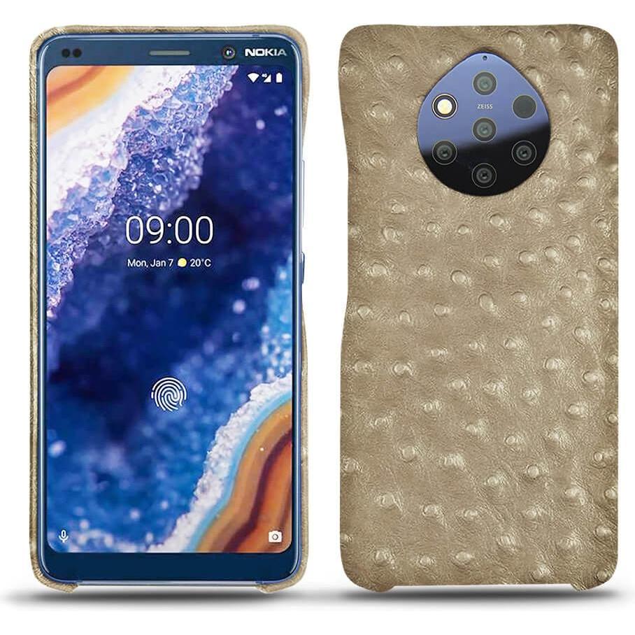 Bild von Noreve Lederschutzhülle (Nokia 9 PureView), Smartphone Hülle, Beige