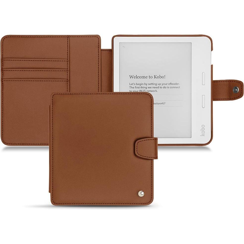 Bild von Noreve Lederschutzhülle Wallet (Libra H2O), eReader Zubehör, Braun