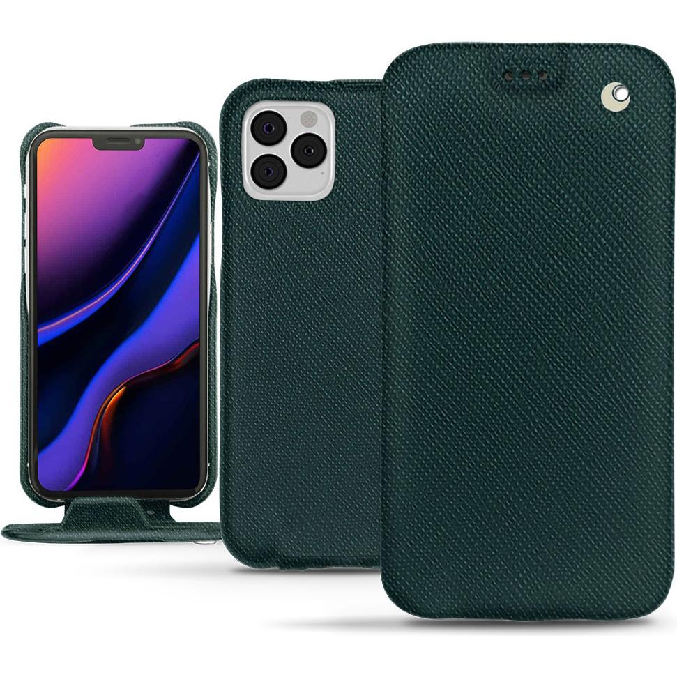 Bild von Noreve Lederschutzhülle vertikal (Apple iPhone 11 Pro), Smartphone Hülle, Grün
