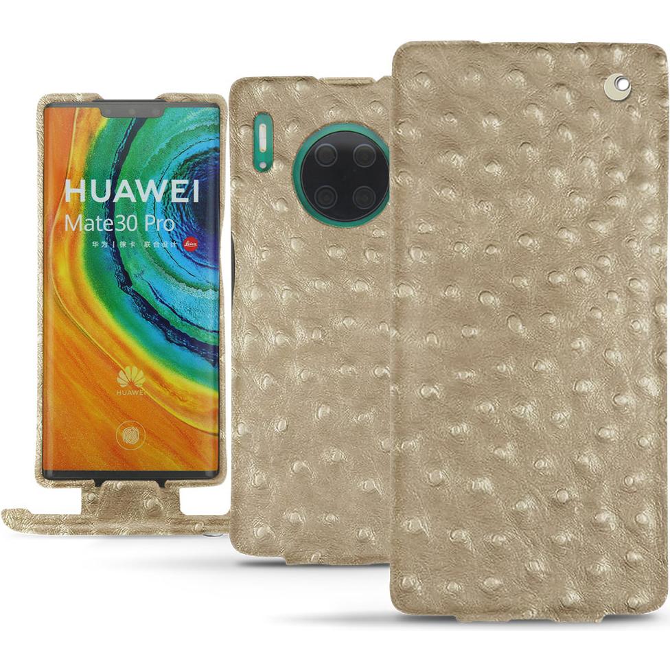 Bild von Noreve Lederschutzhülle vertikal (Huawei Mate 30 Pro), Smartphone Hülle, Beige