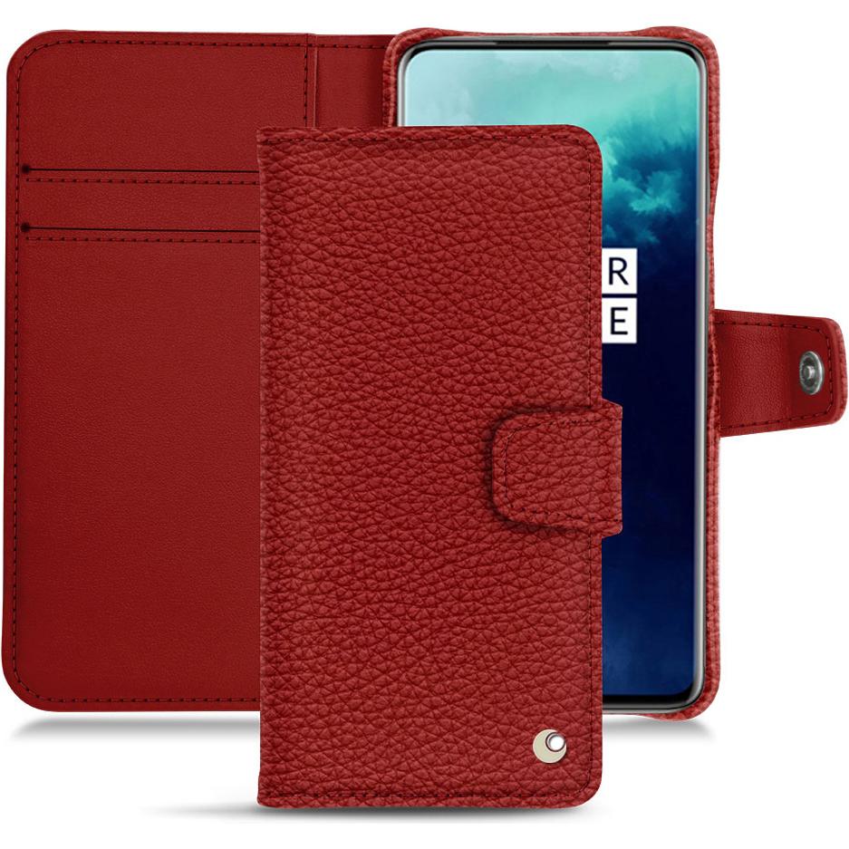 Bild von Noreve Lederschutzhülle Wallet (OnePlus 7T Pro), Smartphone Hülle, Rot