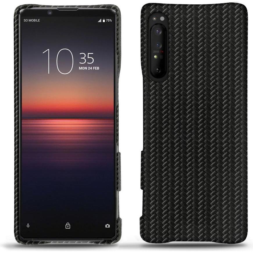 Bild von Noreve Lederschutzhülle (Sony Xperia 1 II), Smartphone Hülle, Schwarz