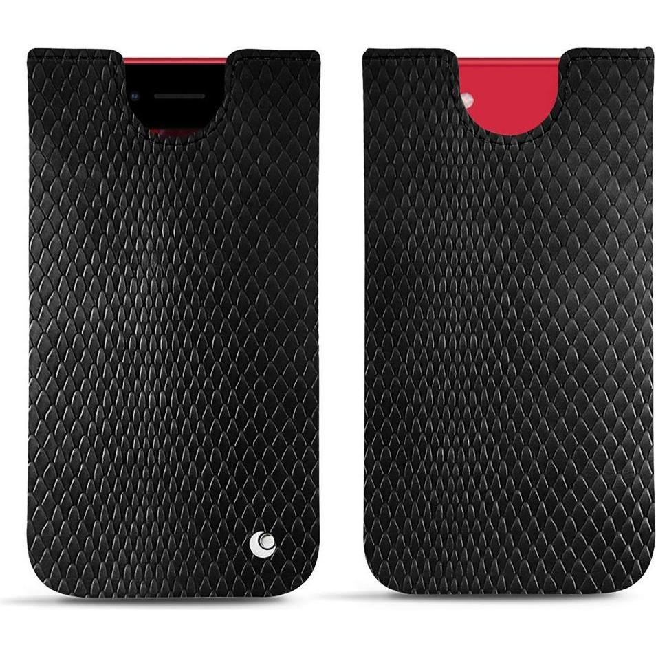 Bild von Noreve Lederschutzhülle (Apple iPhone SE (2nd Gen), Apple iPhone SE (3rd Gen)), Smartphone Hülle, Schwarz
