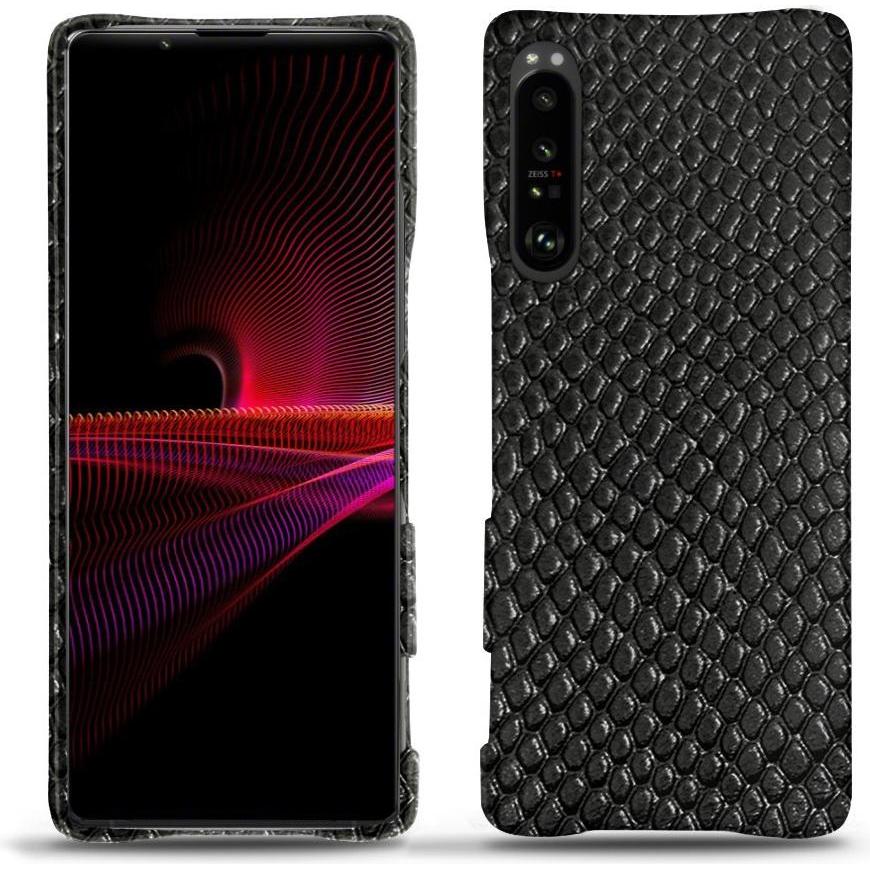 Bild von Noreve Lederschutzhülle (Sony Xperia 1 III), Smartphone Hülle, Schwarz