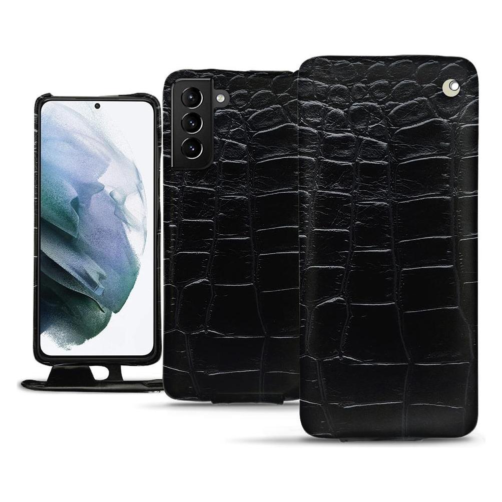 Bild von Noreve Lederschutzhülle vertikal (Samsung Galaxy S21+), Smartphone Hülle, Schwarz