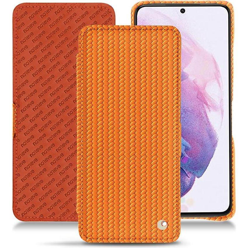 Bild von Noreve Lederschutzhülle horizontal (Samsung Galaxy S21), Smartphone Hülle, Orange