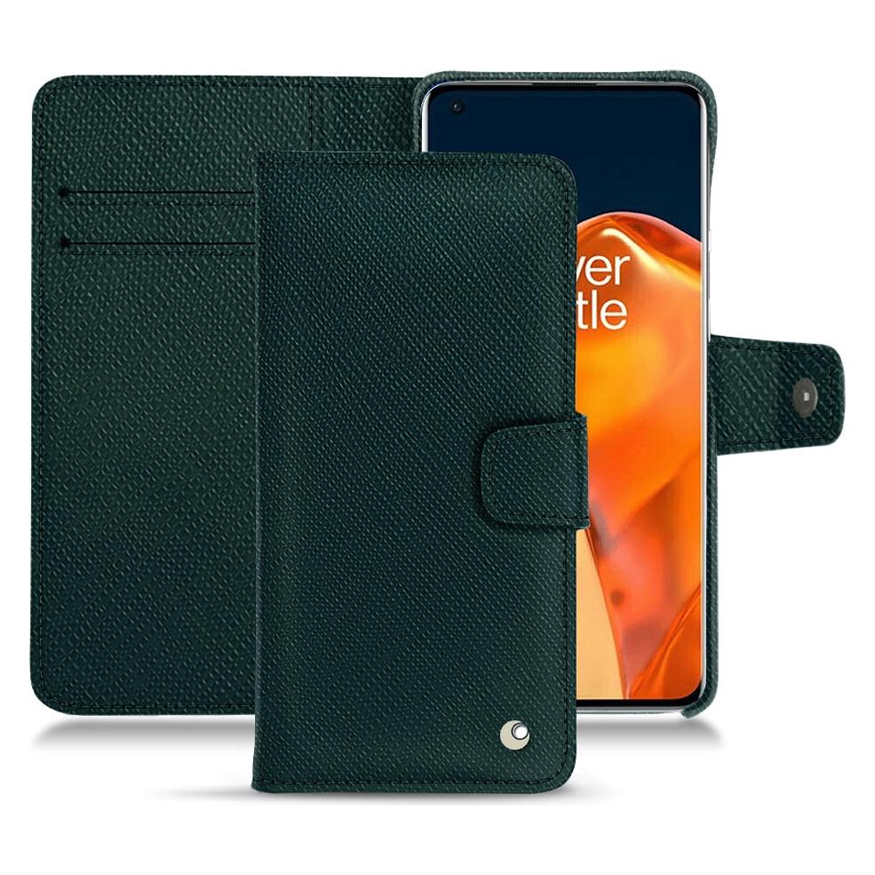 Bild von Noreve Lederschutzhülle Wallet (OnePlus 9 Pro), Smartphone Hülle, Grün