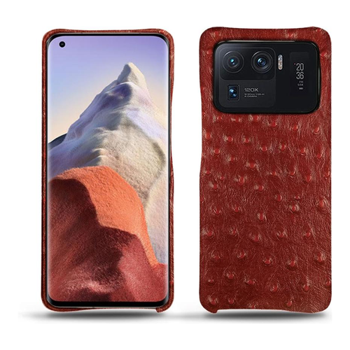 Bild von Noreve Lederschutzhülle für Xiaomi Mi 11 Ultra – Elegante Smartphone Hülle in Rot