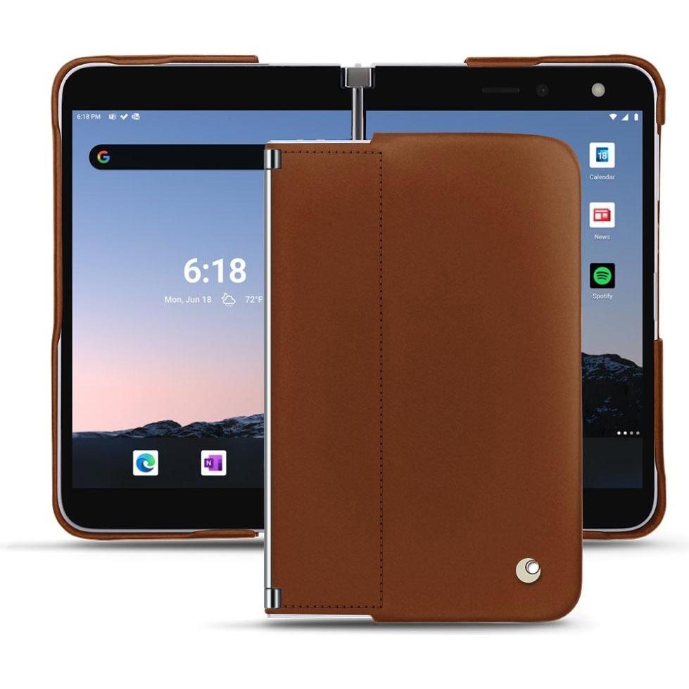Bild von Noreve Lederschutzhülle (Microsoft Surface Duo 2), Smartphone Hülle, Braun