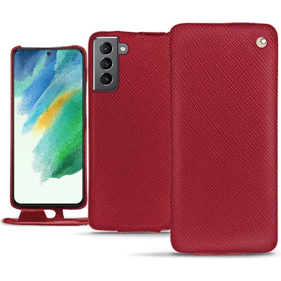 Bild von Noreve Lederschutzhülle vertikal (Samsung Galaxy S21 FE), Smartphone Hülle, Rot