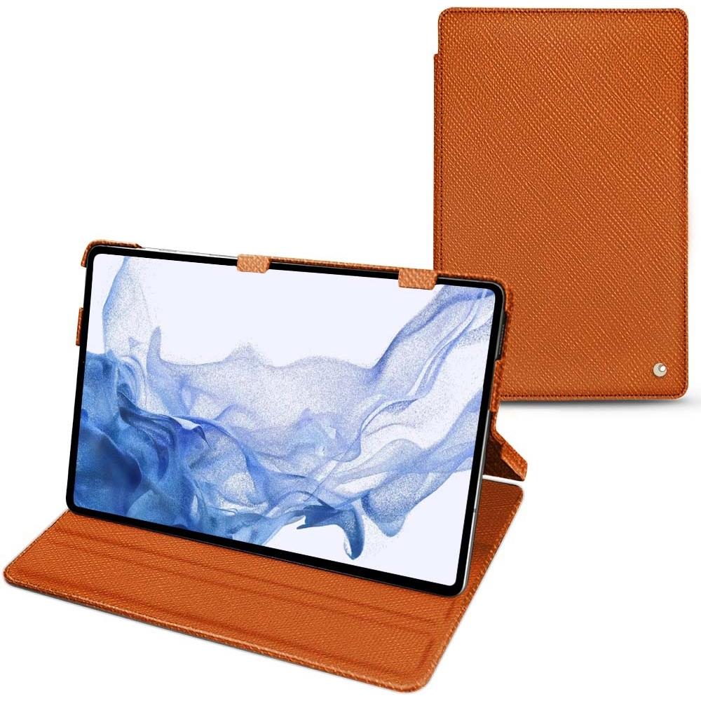Bild von Noreve Lederschutzhülle horizontal (Galaxy Tab S8 Ultra), Tablet Hülle, Orange