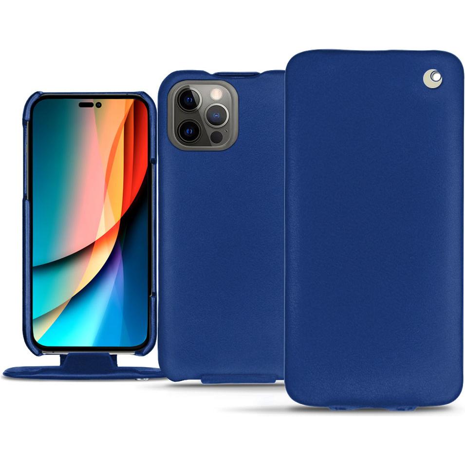 Bild von Noreve Lederschutzhülle vertikal (Apple iPhone 14 Pro), Smartphone Hülle, Blau