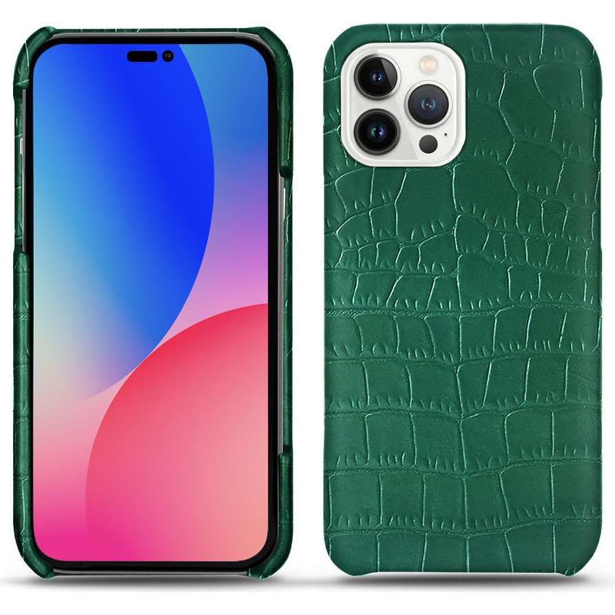 Bild von Noreve Lederschutzhülle (Apple iPhone 14 Pro Max), Smartphone Hülle, Grün