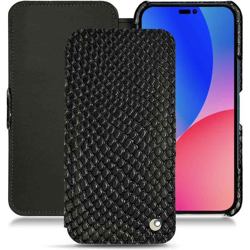Bild von Noreve Lederschutzhülle horizontal (Apple iPhone 14 Pro Max), Smartphone Hülle, Schwarz