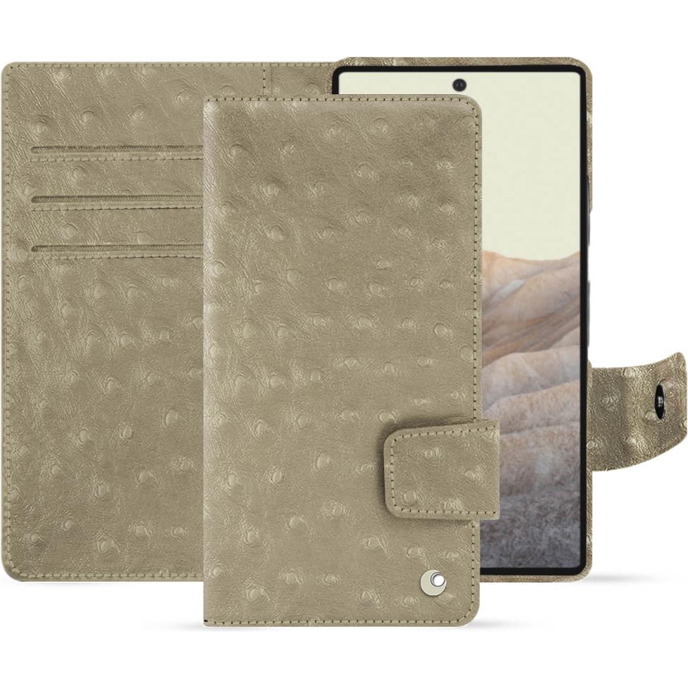 Bild von Noreve Lederschutzhülle Wallet (Google Pixel 7), Smartphone Hülle, Beige