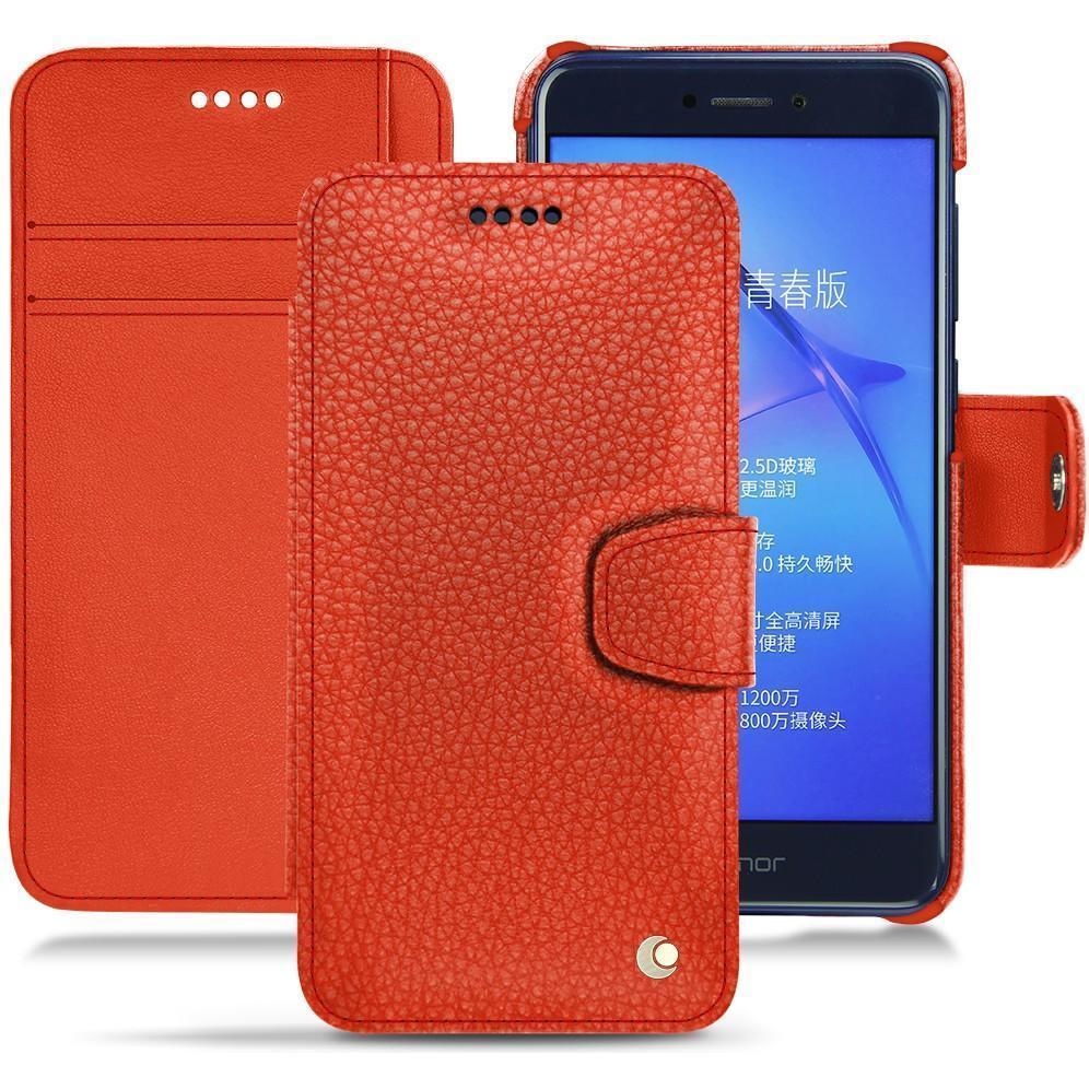 Bild von Noreve Lederschutzhülle Wallet (Huawei P8 Lite (2017)), Smartphone Hülle, Orange