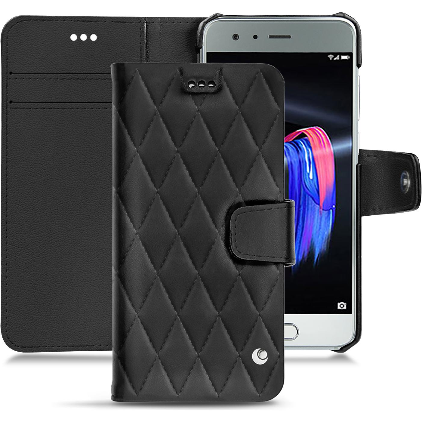 Bild von Noreve Lederschutzhülle Wallet (Honor 9), Smartphone Hülle, Schwarz