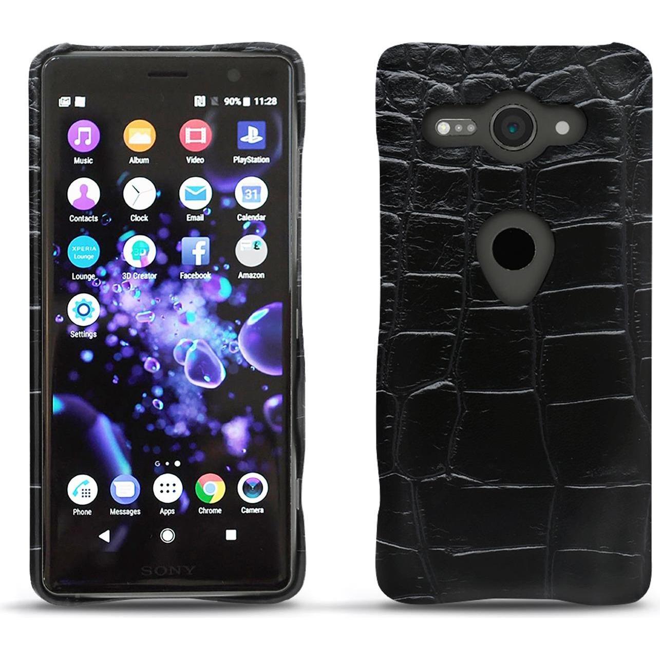 Bild von Noreve Lederschutzhülle (Sony Xperia XZ2 Compact), Smartphone Hülle, Schwarz