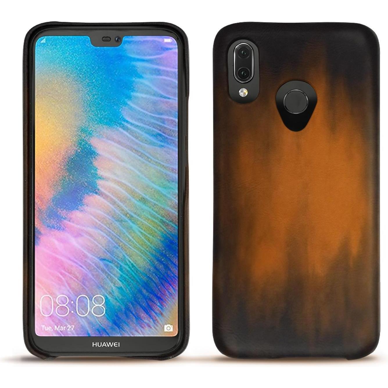 Bild von Noreve Lederschutzhülle (Huawei P20 Lite), Smartphone Hülle, Braun