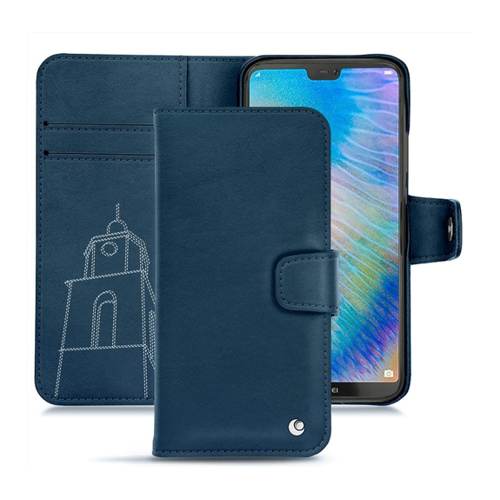 Bild von Noreve Lederschutzhülle Wallet für Huawei P20 Lite - Eleganz trifft Funktionalität