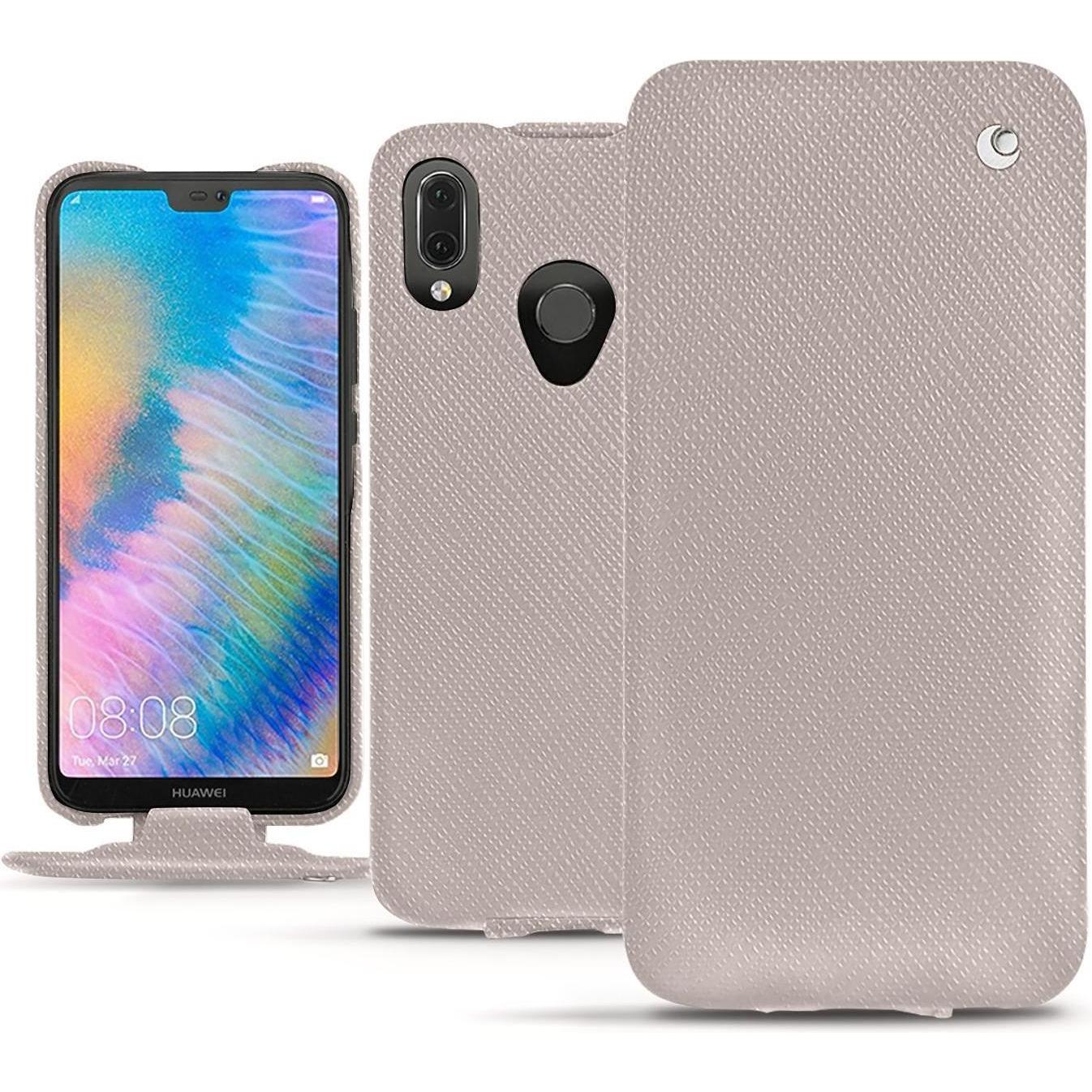 Bild von Noreve Lederschutzhülle vertikal (Huawei P20 Lite), Smartphone Hülle, Beige