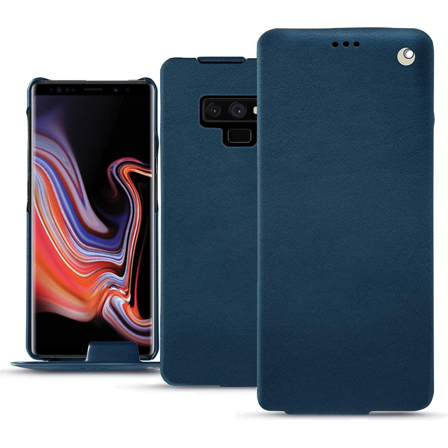 Bild von Noreve Lederschutzhülle vertikal (Samsung Galaxy Note 9), Smartphone Hülle, Blau