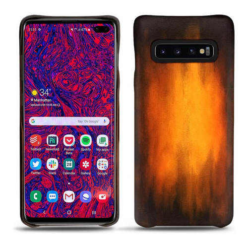 Bild von Noreve Lederschutzhülle für Galaxy S10+: Eleganz und Schutz vereint