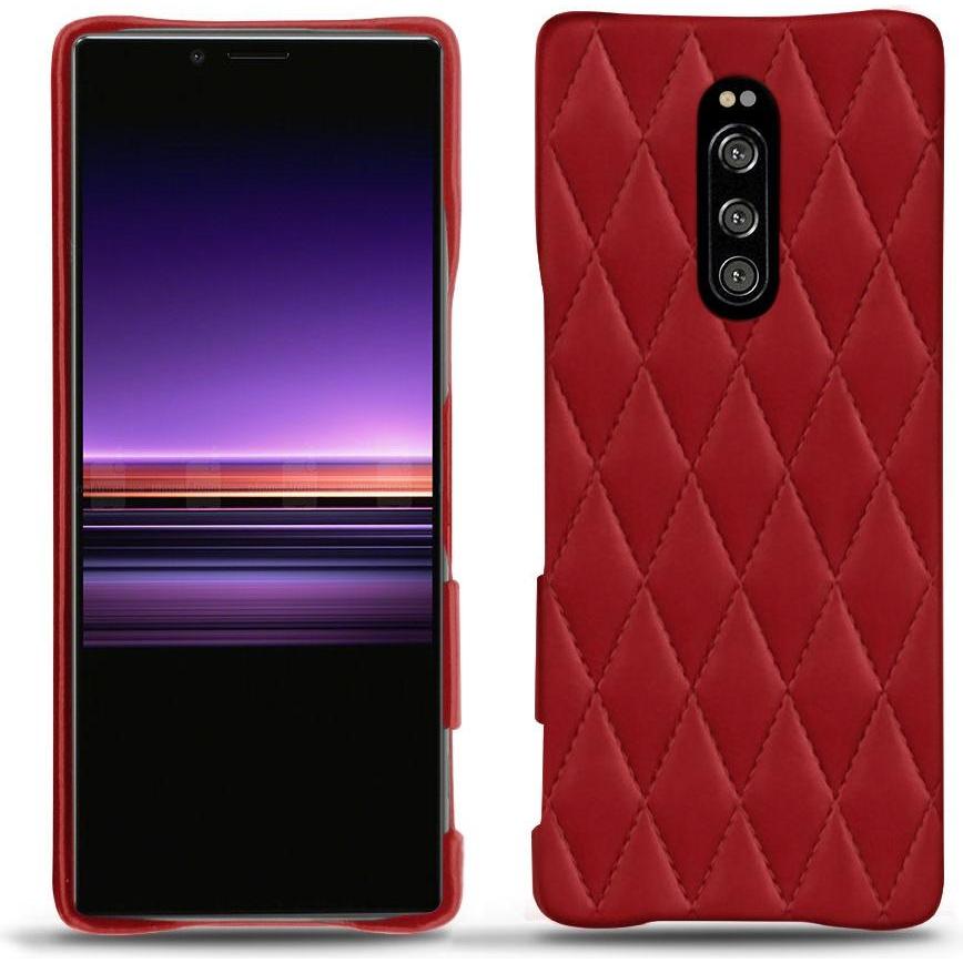 Bild von Noreve Lederschutzhülle (Sony Xperia 1), Smartphone Hülle, Rot