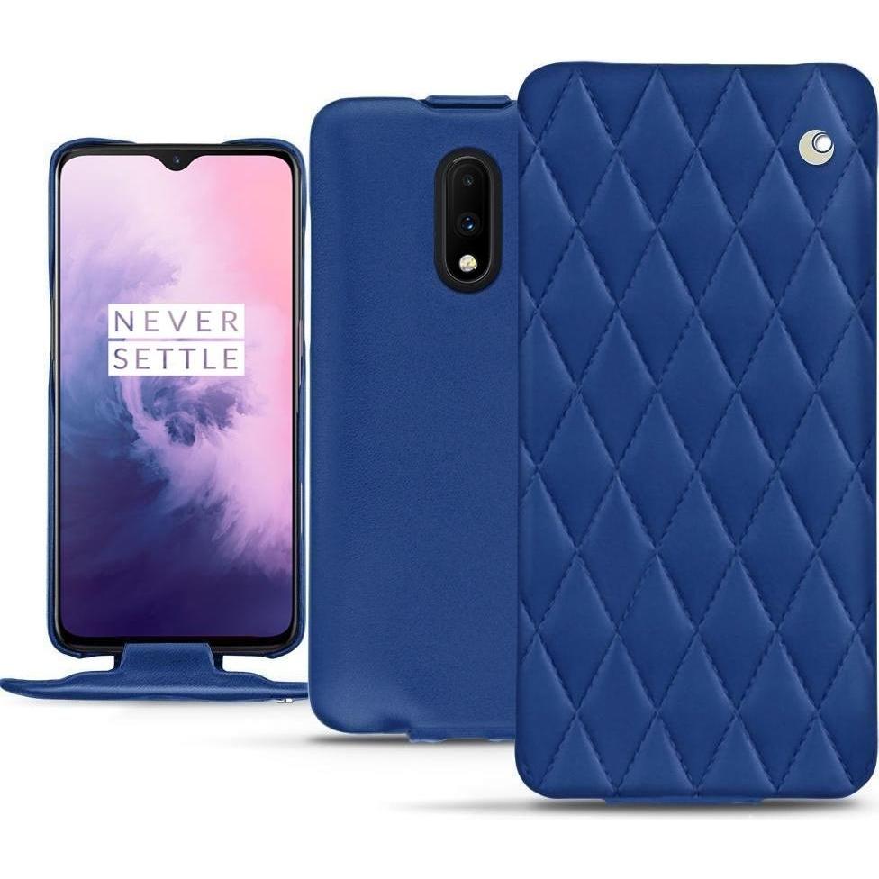 Bild von Noreve Lederschutzhülle vertikal (OnePlus 7), Smartphone Hülle, Blau