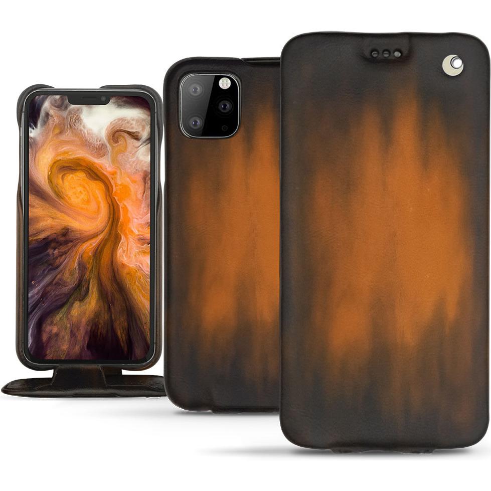 Bild von Noreve Lederschutzhülle vertikal (Apple iPhone 11 Pro Max), Smartphone Hülle, Braun