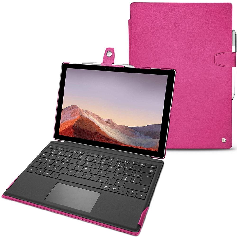 Bild von Noreve Lederschutzhülle (Microsoft Surface Pro 7), Tablet Hülle, Rosa