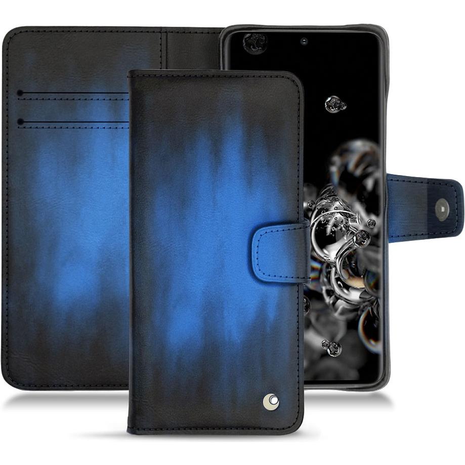 Bild von Noreve Lederschutzhülle Wallet (Samsung Galaxy S20 Ultra 5G), Smartphone Hülle, Blau