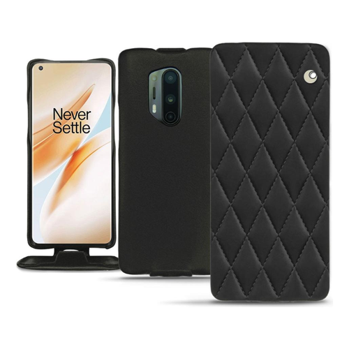 Bild von Noreve Lederschutzhülle vertikal für OnePlus 8 Pro - Elegante Smartphone Hülle in Schwarz