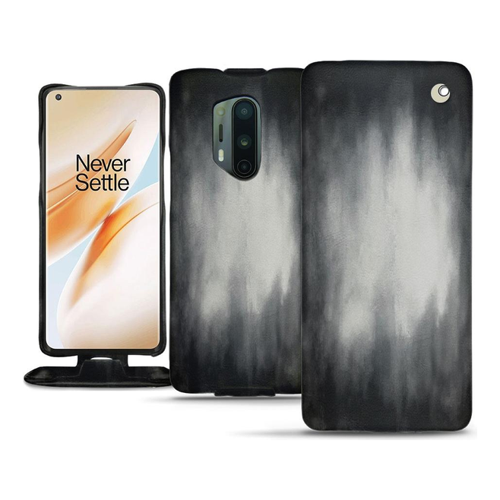 Bild von Noreve Lederschutzhülle vertikal (OnePlus 8 Pro) - Elegante Smartphone Hülle in Grau