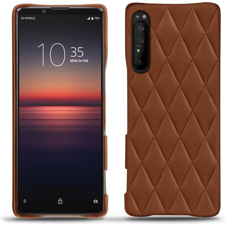 Bild von Noreve Lederschutzhülle (Sony Xperia 1 II), Smartphone Hülle, Braun