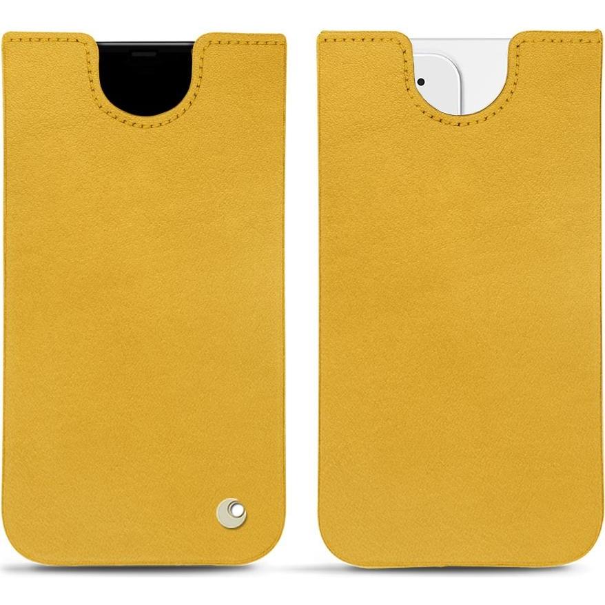 Bild von Noreve Lederschutzhülle (Apple iPhone 12 mini), Smartphone Hülle, Gelb