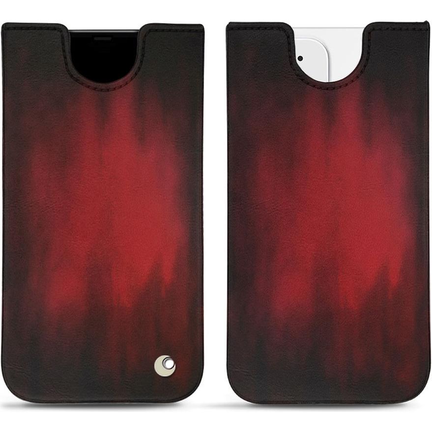 Bild von Noreve Lederschutzhülle (Apple iPhone 12 mini), Smartphone Hülle, Rot