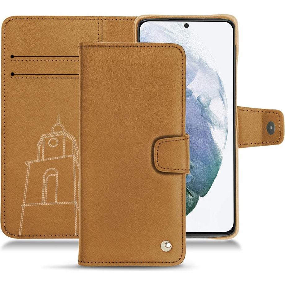 Bild von Noreve Lederschutzhülle Wallet (Samsung Galaxy S21+), Smartphone Hülle, Braun