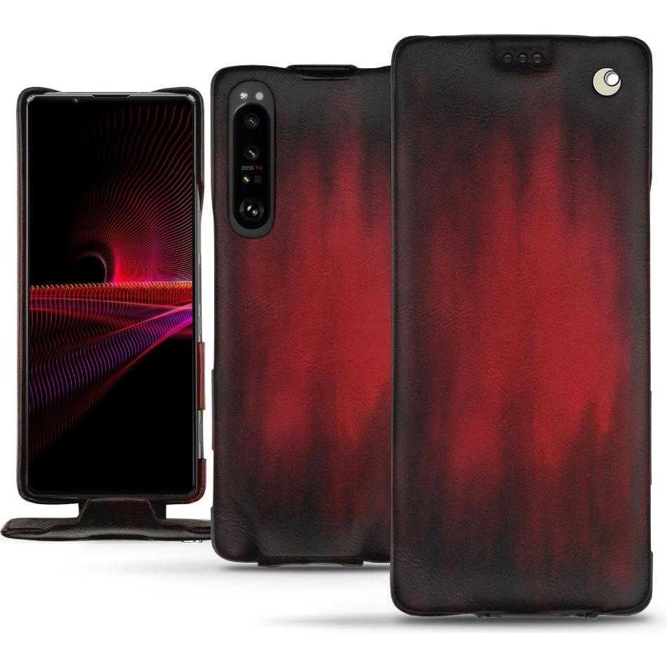 Bild von Noreve Lederschutzhülle vertikal (Sony Xperia 1 III), Smartphone Hülle, Rot