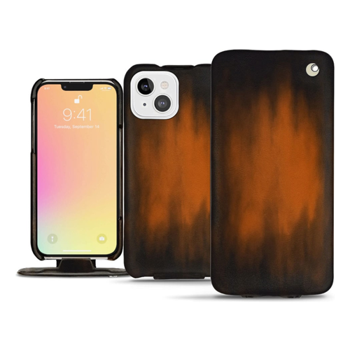 Bild von Noreve Lederschutzhülle vertikal für iPhone 13 mini – Elegante Schutzlösung