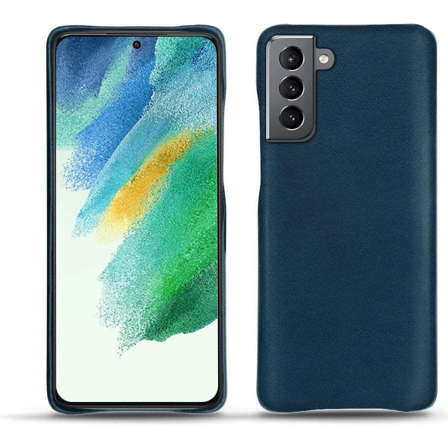 Bild von Noreve Lederschutzhülle Samsung Galaxy S21 FE (Samsung Galaxy S21 FE), Smartphone Hülle, Blau