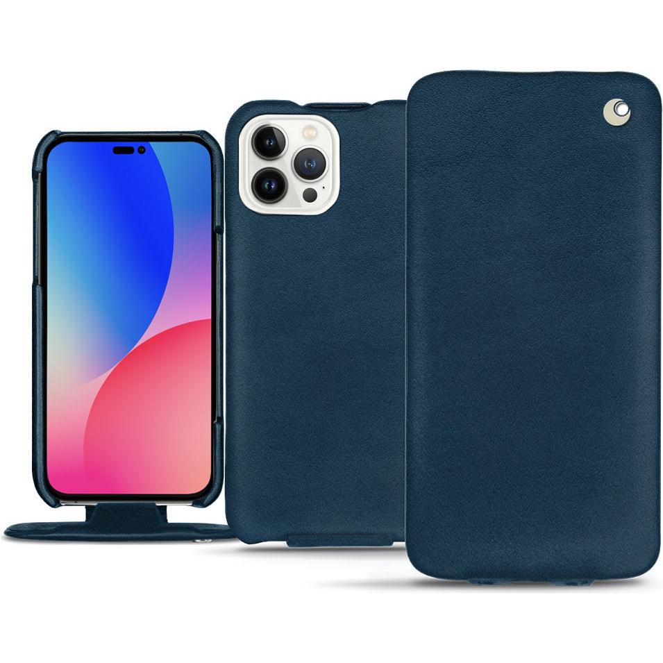 Bild von Noreve Lederschutzhülle vertikal (Apple iPhone 14 Pro Max), Smartphone Hülle, Blau