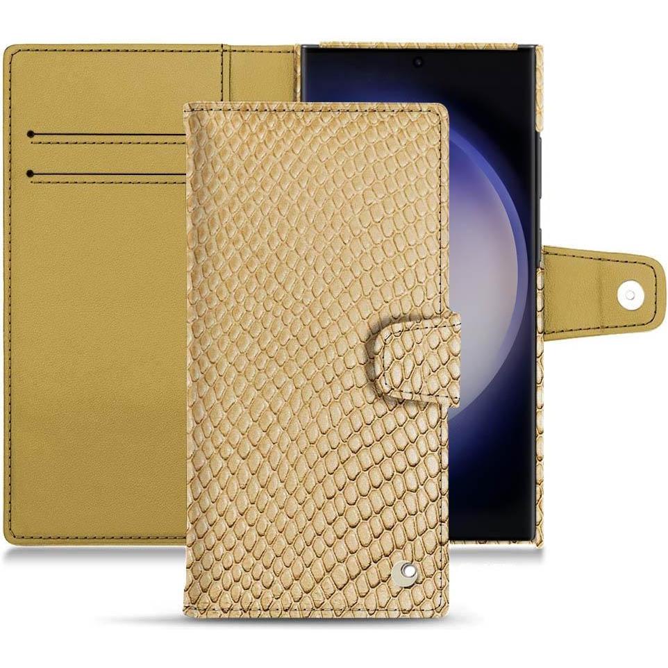 Bild von Noreve Lederschutzhülle Samsung Galaxy S23 Ultra (Samsung Galaxy S23 Ultra), Smartphone Hülle, Beige