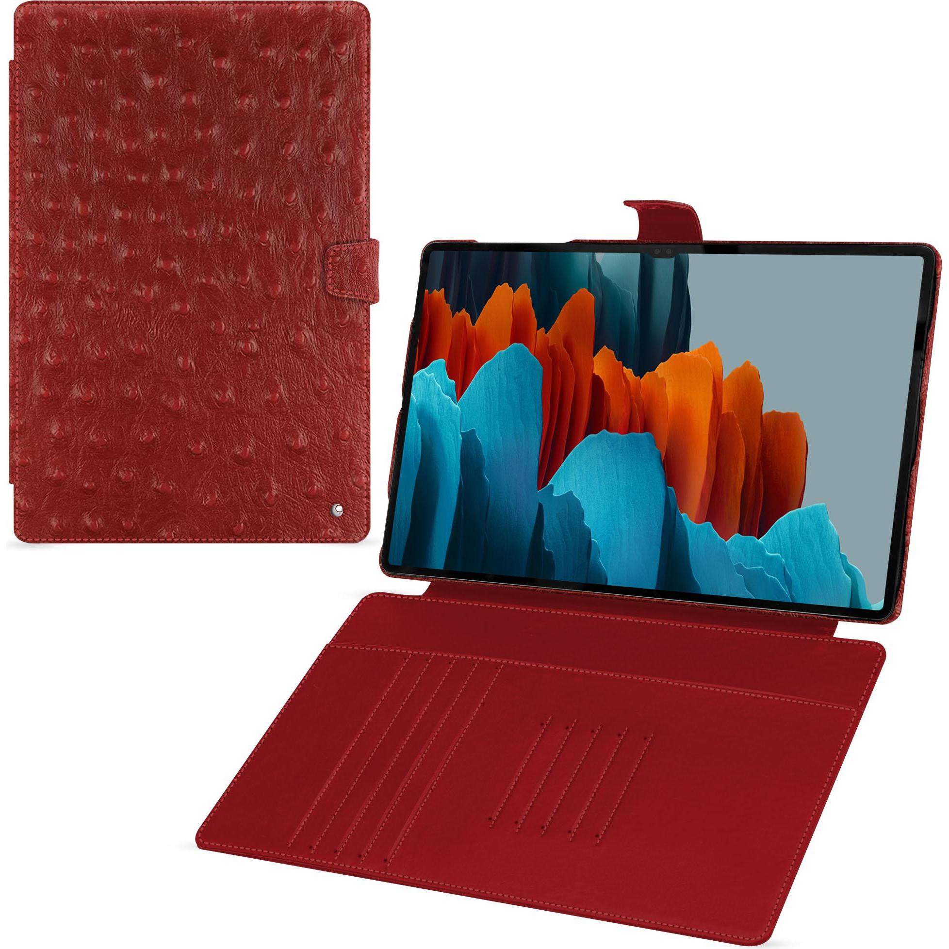 Bild von Noreve Lederschutzhülle Samsung Galaxy Tab S9 Ultra (Galaxy Tab S9 Ultra), Tablet Hülle, Rot