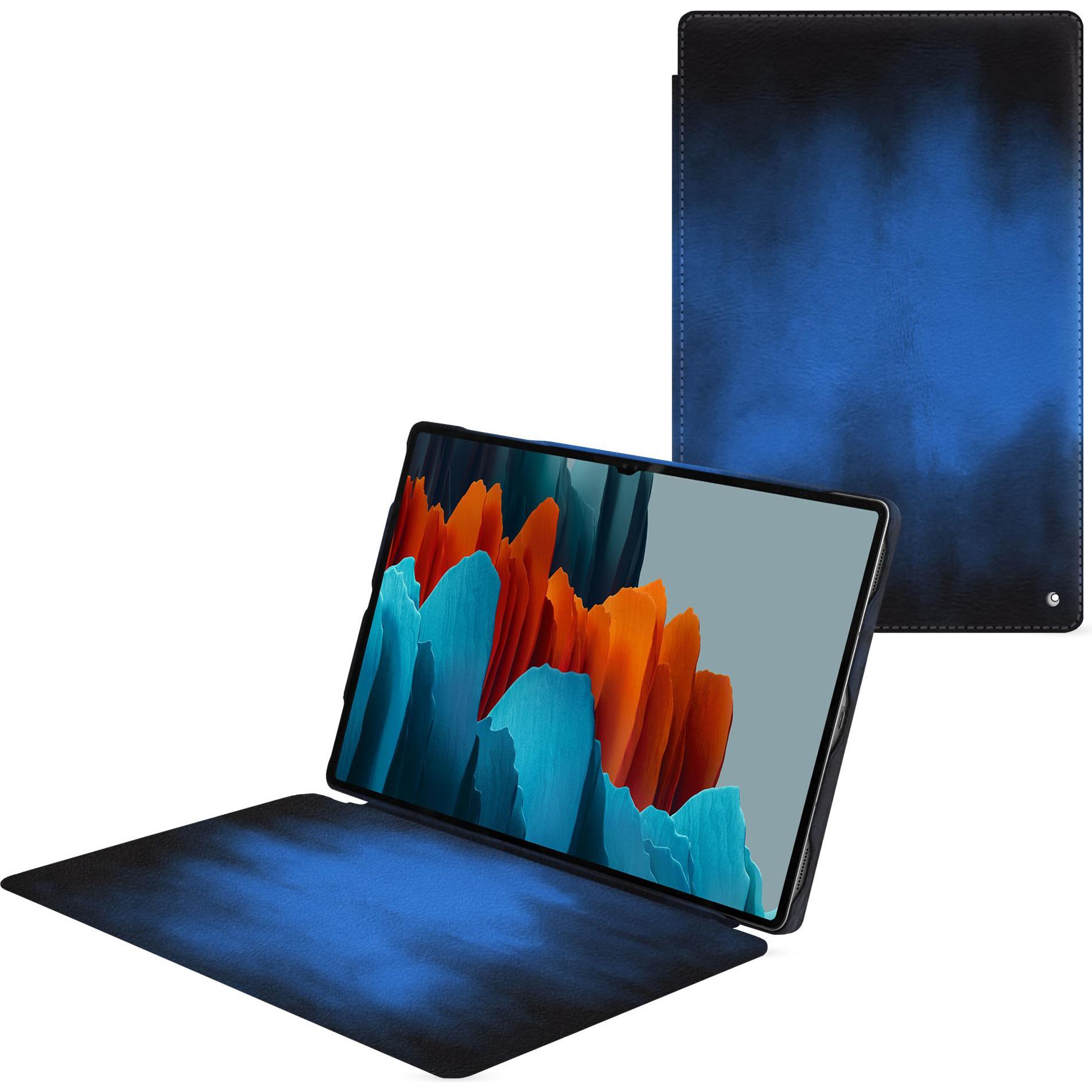 Bild von Noreve Lederschutzhülle horizontal (Galaxy Tab S9 Ultra), Tablet Hülle, Blau