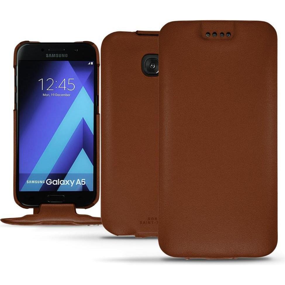 Bild von Noreve Lederschutzhülle vertikal (Samsung Galaxy A5 (2017)), Smartphone Hülle, Braun
