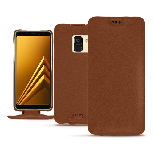 Bild von Noreve Lederschutzhülle für Galaxy A8+: Eleganz trifft Funktionalität