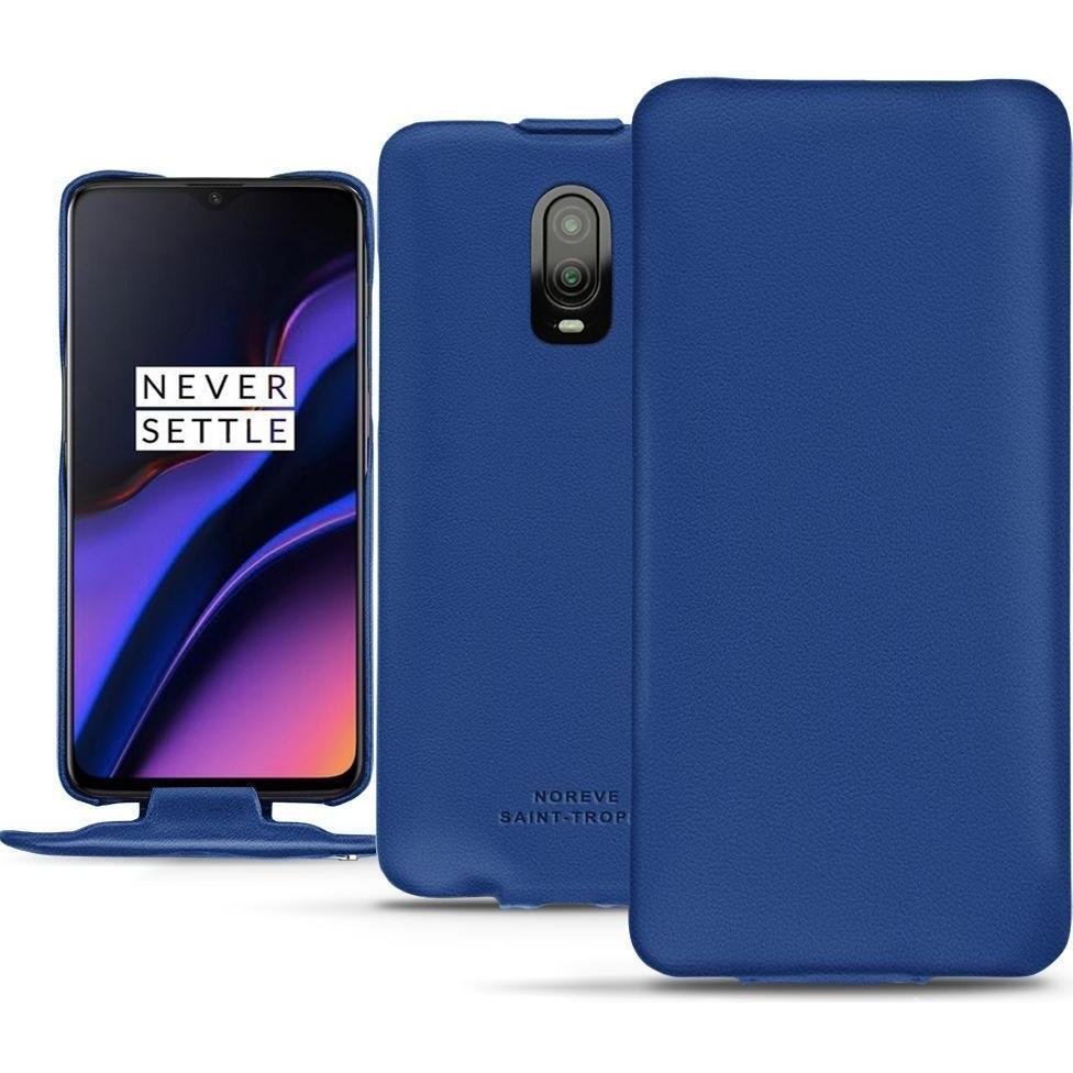 Bild von Noreve Lederschutzhülle vertikal (OnePlus 6T), Smartphone Hülle, Blau