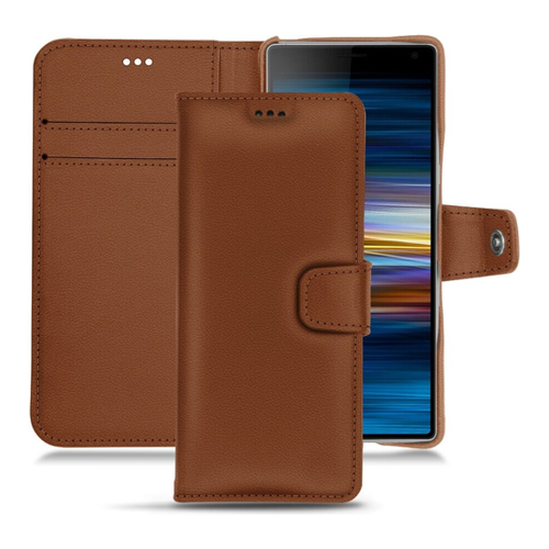 Bild von Noreve Lederschutzhülle Wallet (Sony Xperia 10 Plus) – Eleganter Schutz für Ihr Smartphone